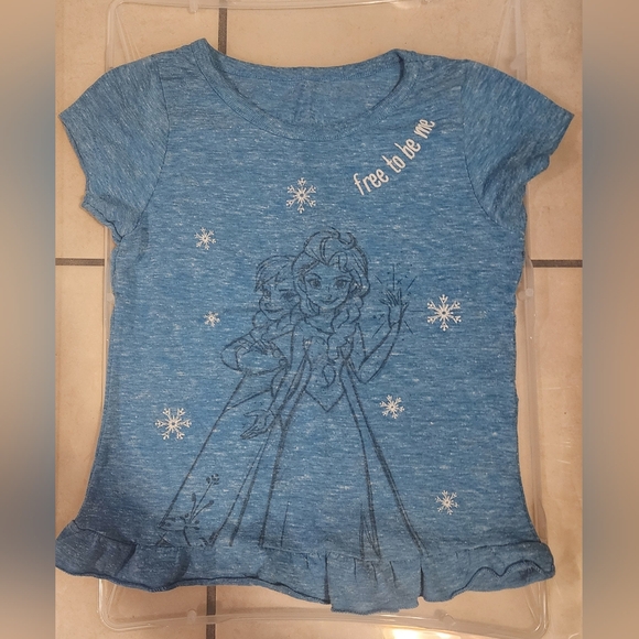 Blue Frozen Elsa Tee (5T) - Picture 1 of 2